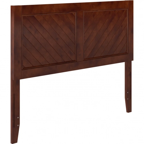 Canyon Full Chevron Panel Headboard in Walnut Wood