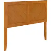 Canyon Full Chevron Panel Headboard in Light Toffee Wood