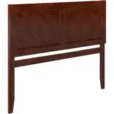 Canyon Queen Chevron Panel Headboard in Walnut Wood