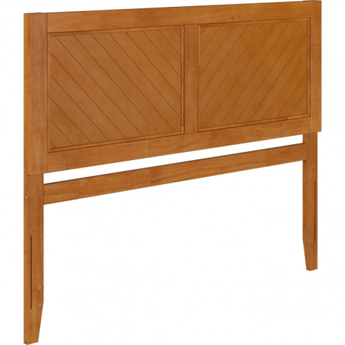 Canyon Queen Chevron Panel Headboard in Light Toffee Wood