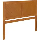 Canyon Queen Chevron Panel Headboard in Light Toffee Wood