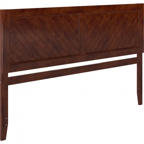 Canyon King Chevron Panel Headboard in Walnut Wood