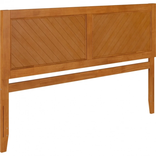 Canyon King Chevron Panel Headboard in Light Toffee Wood