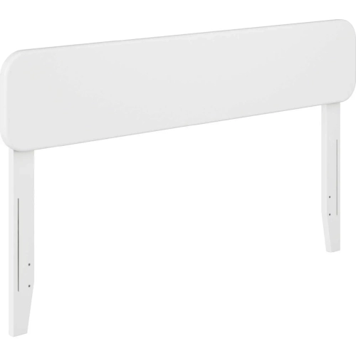 Florence Full Headboard in White Finish Solid Wood