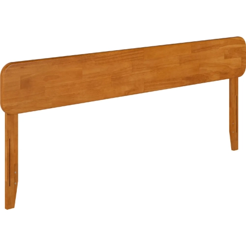 Florence King Headboard in Light Toffee Finish Solid Wood