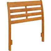 Savannah Twin Headboard with Attachable Charger in Light Toffee Finish Wood