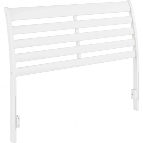 Savannah Queen Headboard with Attachable Charger in White Finish Wood