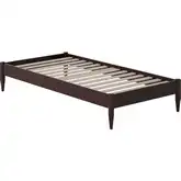 Pasadena 12" Twin XL Platform Bed Frame in Espresso Finish Wood