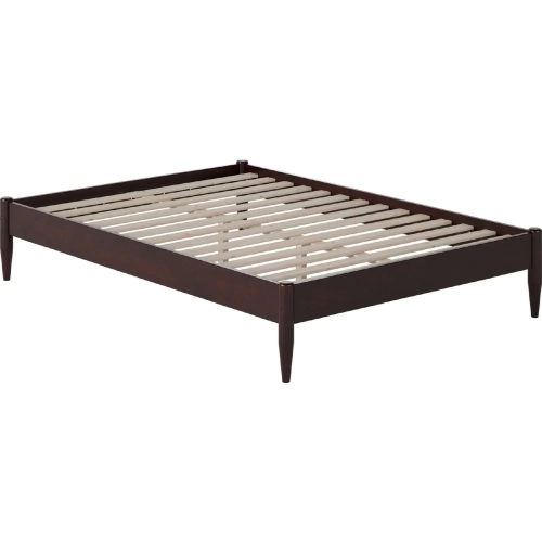 Pasadena 14" Full Platform Bed Frame in Espresso Finish Wood