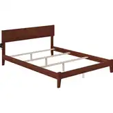 Orlando KIng Bed with Open Footboard & Turbo Charger in Walnut