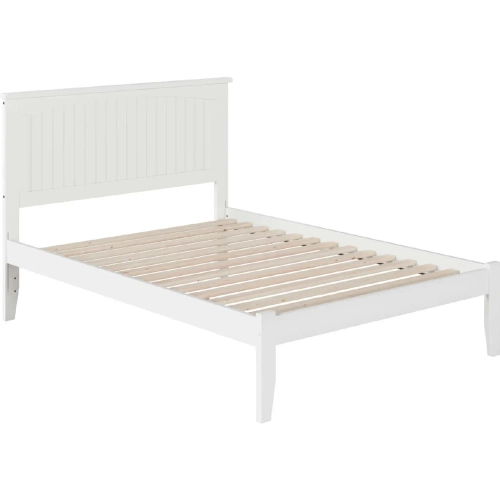 Nantucket Full Bed with Open Footboard in White