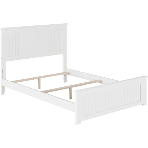 Nantucket Full Bed with Matching Footboard in White