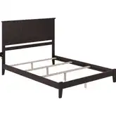 Nantucket KIng Bed with Open Footboard & Turbo Charger in Espresso