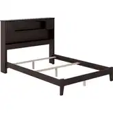 Newport Full Bed with Open Footboard & Turbo Charger in Espresso