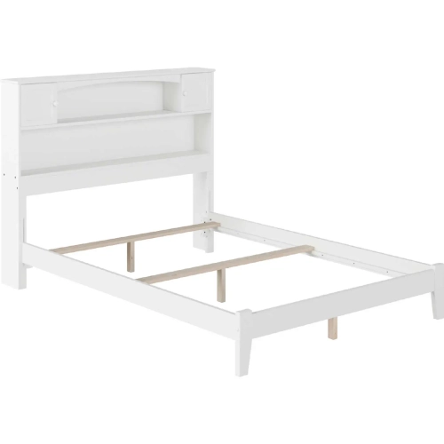 Newport Full Bed with Open Footboard & Turbo Charger in White