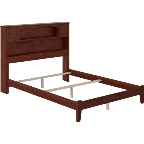 Newport Full Bed with Open Footboard & Turbo Charger in Walnut
