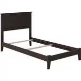 Madison Twin XL Foundation Bed in Espresso Wood