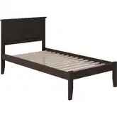 Madison Twin Platform Bed in Espresso Wood
