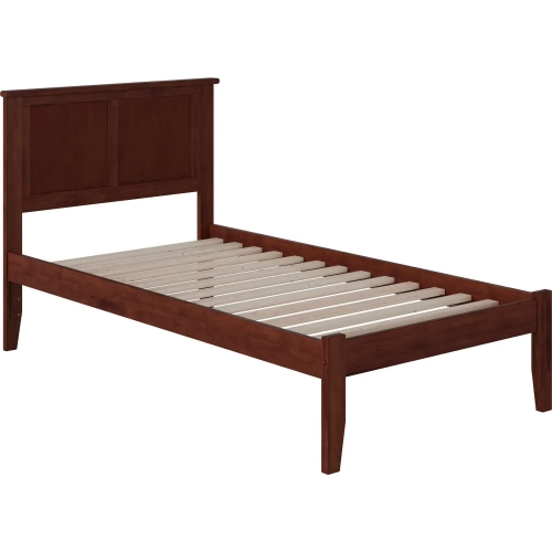 Madison Twin Platform Bed in Walnut Wood