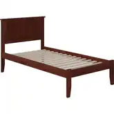 Madison Twin Platform Bed in Walnut Wood