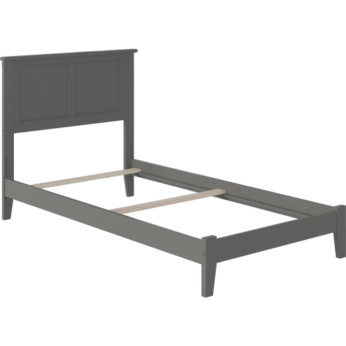 Madison Twin Foundation Bed in Grey Wood