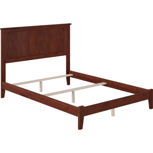 Madison Full Foundation Bed in Walnut Wood
