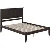 Madison Queen Platform Bed in Espresso Wood