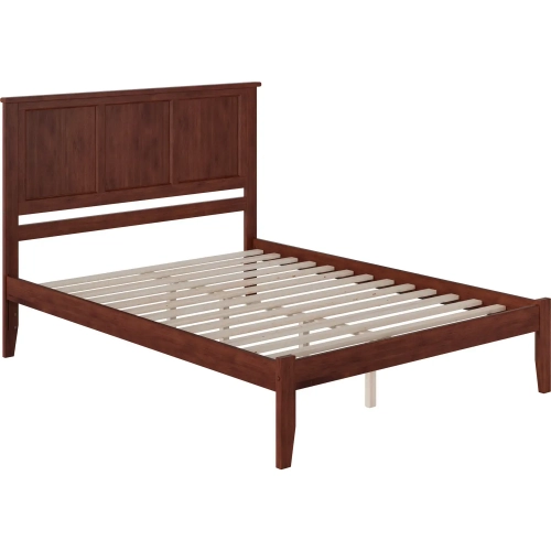 Madison Queen Platform Bed in Walnut Wood