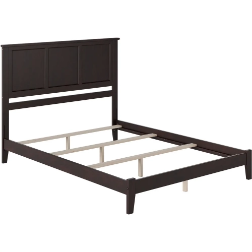 Madison Queen Foundation Bed in Espresso Wood