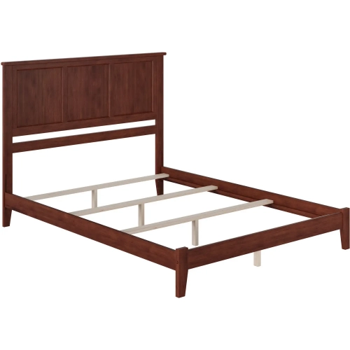 Madison Queen Foundation Bed in Walnut Wood