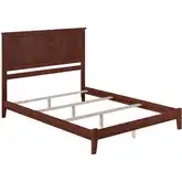 Madison Queen Foundation Bed in Walnut Wood