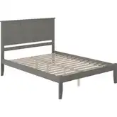 Madison King Platform Bed in Grey Wood