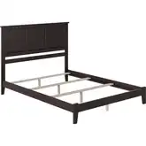 Madison King Foundation Bed in Espresso Wood