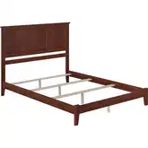 Madison King Foundation Bed in Walnut Wood