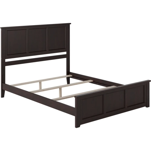 Madison King Foundation Bed w/ Footboard in Espresso Wood