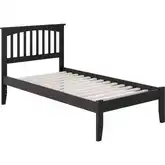 Mission Twin Platform Bed in Espresso Wood