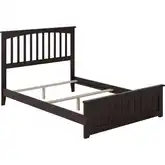 Mission Full Bed with Matching Footboard in Espresso