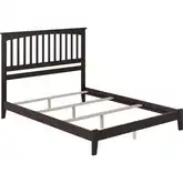 Mission King Foundation Bed in Espresso Wood