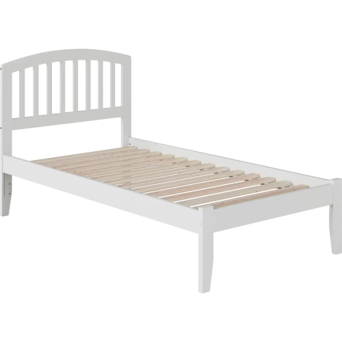 Richmond Twin XL Platform Bed in White Wood