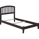 Richmond Twin XL Foundation Bed in Espresso Wood