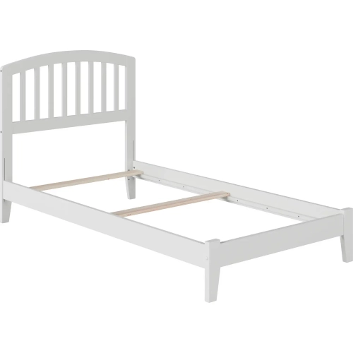 Richmond Twin XL Foundation Bed in White Wood