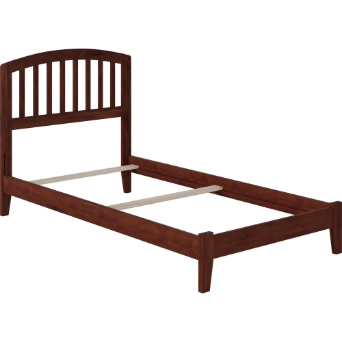 Richmond Twin Foundation Bed in Walnut Wood