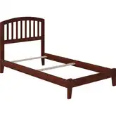 Richmond Twin Foundation Bed in Walnut Wood