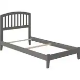 Richmond Twin Foundation Bed in Grey Wood
