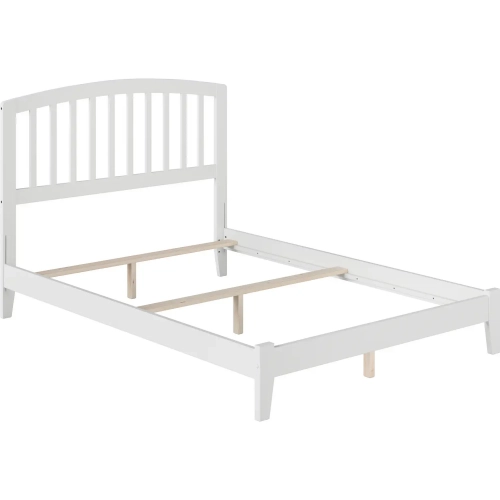 Richmond Full Foundation Bed in White Wood