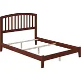 Richmond Full Foundation Bed in Walnut Wood