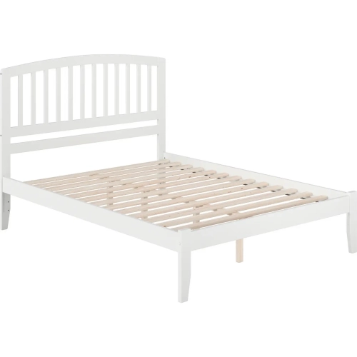 Richmond Queen Platform Bed in White Wood