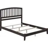 Richmond Queen Foundation Bed in Espresso Wood