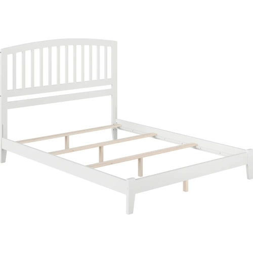 Richmond Queen Foundation Bed in White Wood