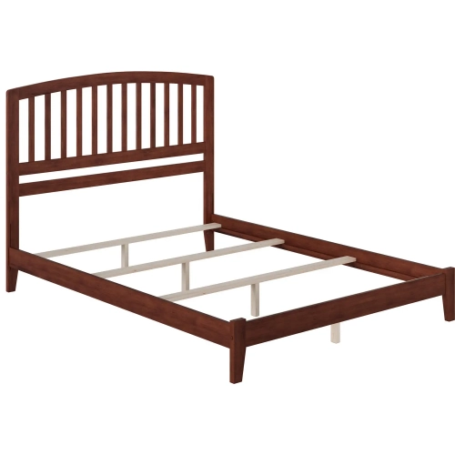Richmond Queen Foundation Bed in Walnut Wood